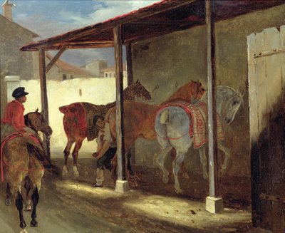 La stalla del maniscalco da Theodore Gericault